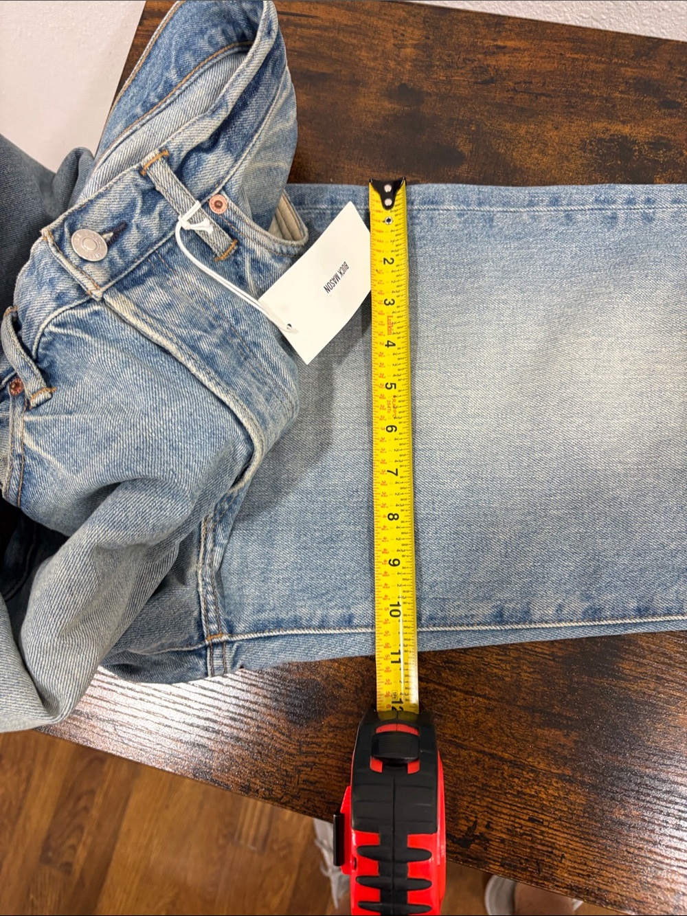 Buck Mason Off Duty Jeans Women’s 24 Light Wash High Rise Denim $208 - Picture 10 of 12